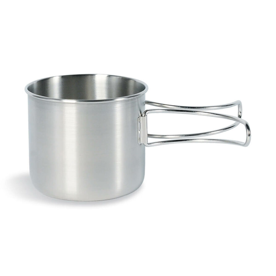 TAZA DE ACERO INOX TATONKA CON ASA PLEGABLE 500ML