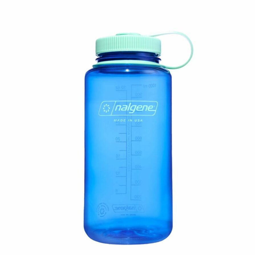 BOTELLA REUTILIZABLE NALGENE 1L BOCA ANCHA AZUL CLARO