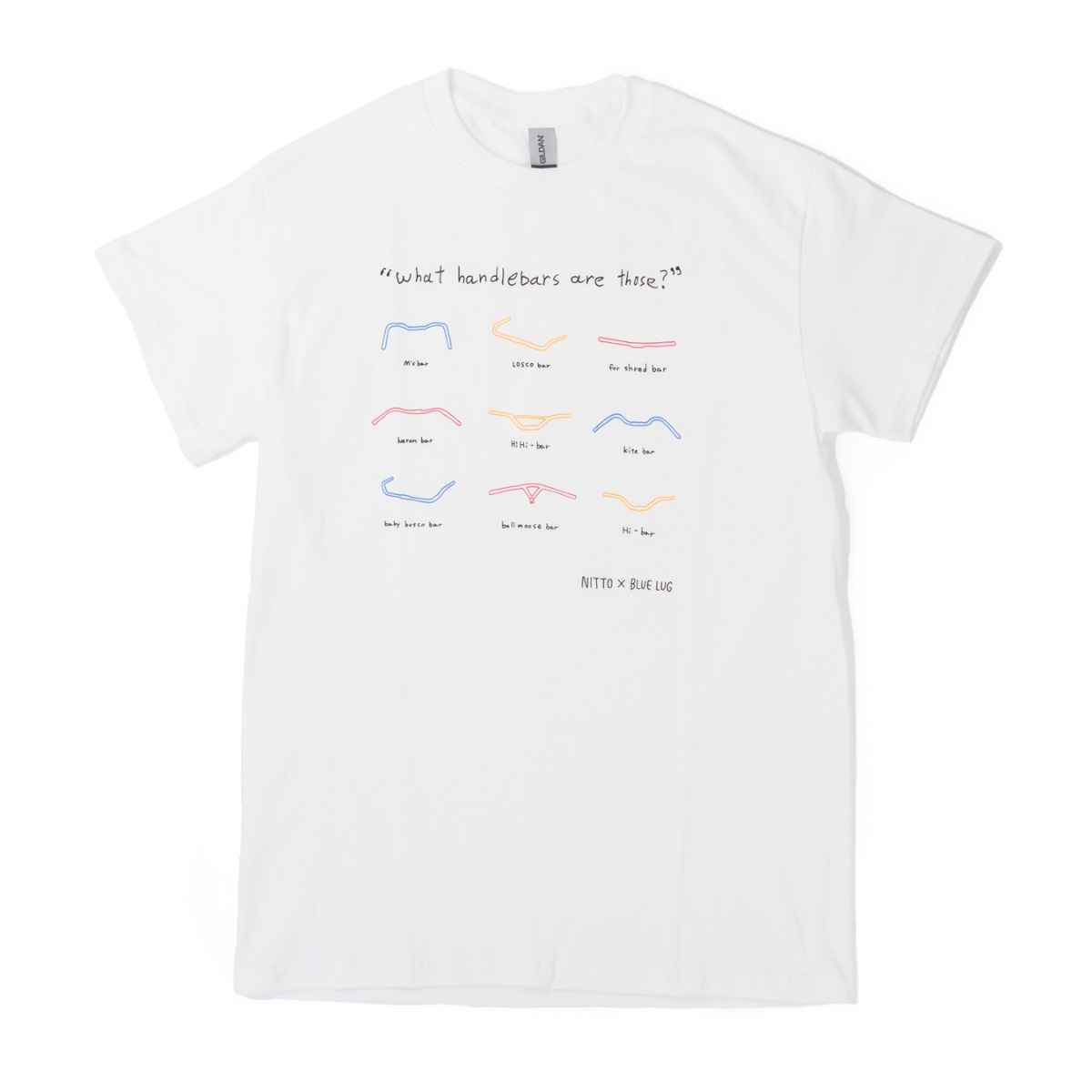 BLUE LUG NITTO HABLDLEBAR CAMISETA MANGA CORTA BLANCA TALLA M