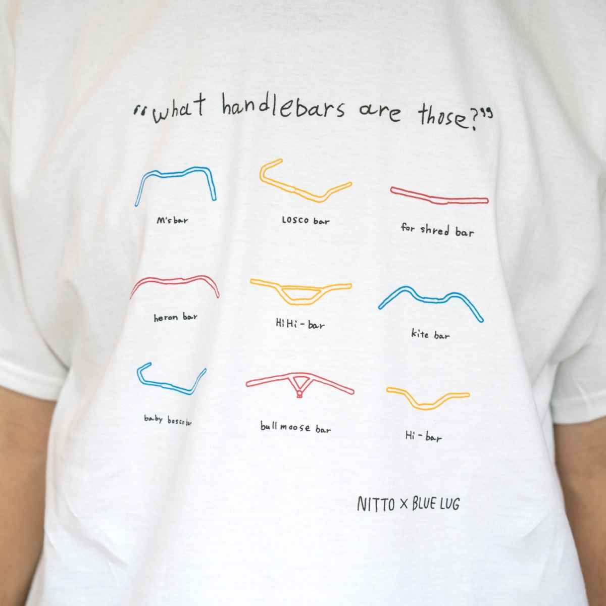 BLUE LUG NITTO HABLDLEBAR CAMISETA MANGA CORTA BLANCA TALLA M - Imagen 2